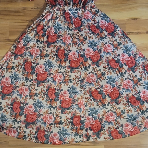 Vintage Floral Day Dress M - Picture 11 of 15